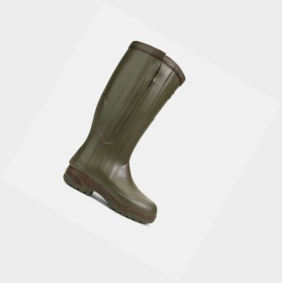 Aigle Anti-fatigue Men's Rain Boots Olive | 931-LZCSPJ