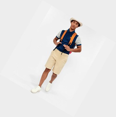 Aigle Chino Bermuda Men's Shorts Beige | 427-WXUMFK