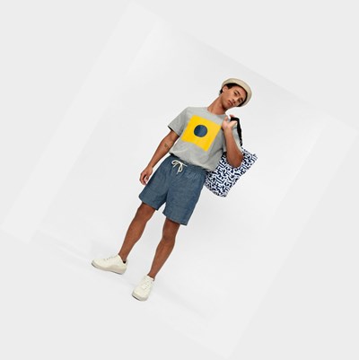 Aigle Elasticated Men's Shorts Grey | 014-ZUKQXF
