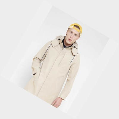 Aigle Gore-tex Mid-length Men's Parkas Beige | 835-OSBFIU