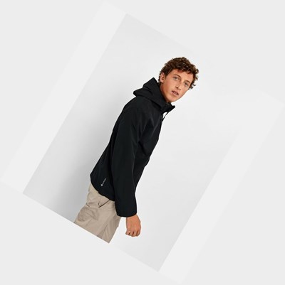 Aigle Light Waterproof Gore-tex Men's Coats & Jackets Black | 098-UOASBN