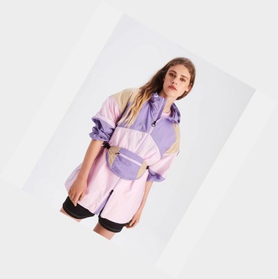 Aigle Lightweight And Shower-resistant Women's Coats & Jackets Pink / Purple | 615-PXBUTV