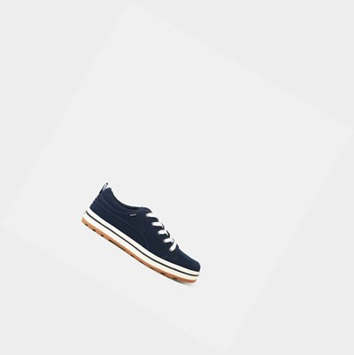 Aigle Lightweight Canvas Trainers Men's Sneakers Navy | 548-KHYLNU