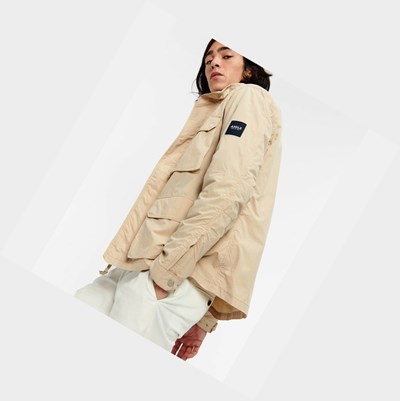 Aigle Lightweight Safari Men's Coats & Jackets Beige | 971-AEWDHC