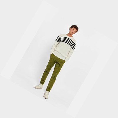 Aigle Made In France Sailor' Men's Sweatshirts White / Black | 325-MRCINY