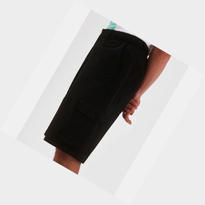 Aigle Packable And Water-repellent Bermuda Men's Shorts Black | 352-CNWOFR