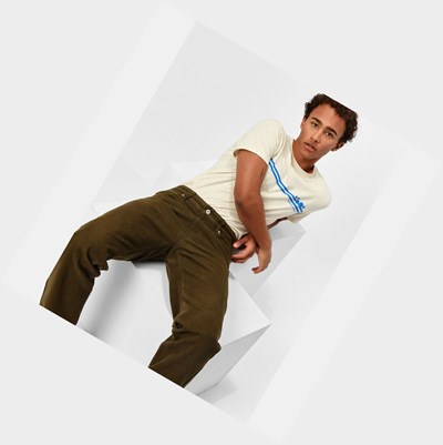 Aigle Recycled Cotton X Faguo Men's Pants Khaki | 145-HUMXPK