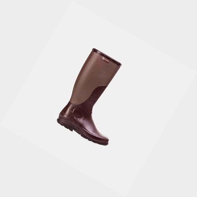 Aigle Rubber Leisure Boots Men's Garden Boots Burgundy | 025-PEAZVC