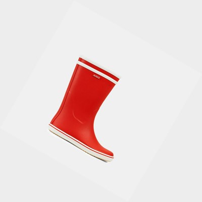 Aigle Rubber Women's Seaside Boots Red | 790-OFMAQY