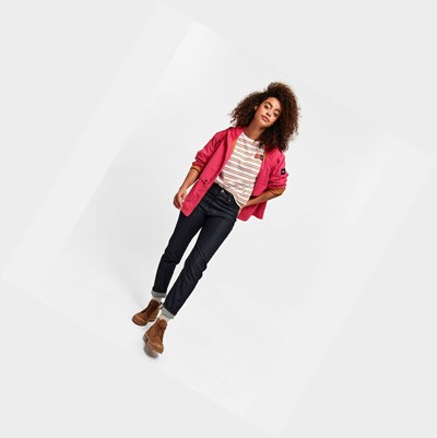 Aigle Short Waterproof & Windproof Women's Coats & Jackets Red | 625-MQEUTV