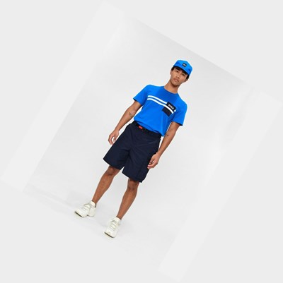 Aigle Technical Water-repellent Men's Shorts Navy | 462-VUGYRH