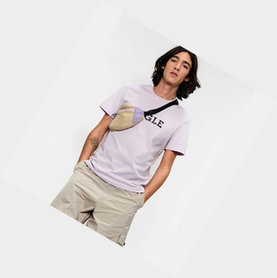 Aigle Technical Women's T Shirts Purple | 189-CTQBZO
