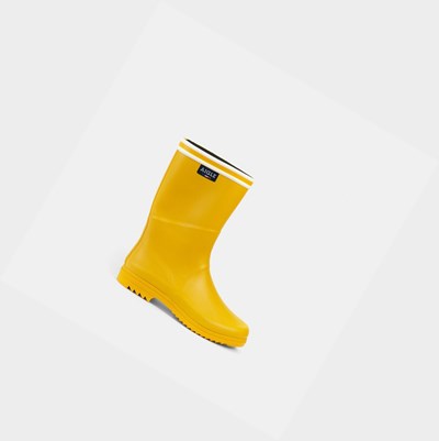 Aigle The Boot With The Double White Stripe Women's Seaside Boots Yellow | 164-VIQZTD