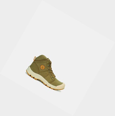 Aigle The Canvas Shoe For Adventurers Women's Hiking Shoes Olive | 130-GMWFXR