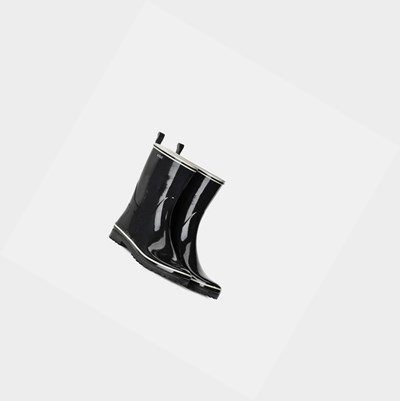 Aigle The Classic And Feminine Patent Ankle Women's Rain Boots Black | 135-KNLJYD
