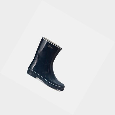 Aigle The Classic And Feminine Patent Ankle Women's Rain Boots Navy | 207-ORQFIL