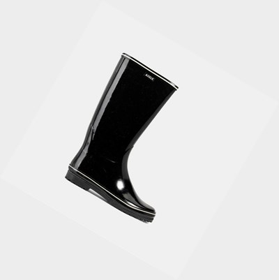 Aigle The Classic And Feminine Patent Women's Rain Boots Black | 584-FNMBUP