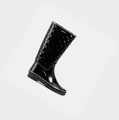 Aigle The Classic And Feminine Quilted Women's Rain Boots Black | 165-FCOYXW