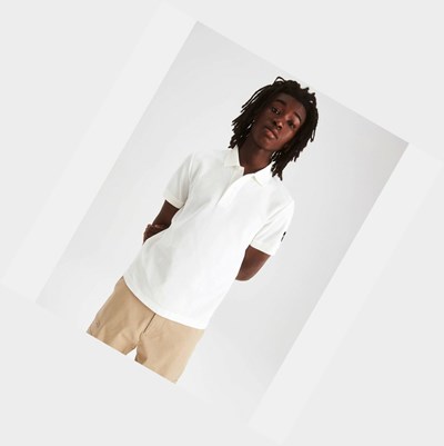 Aigle The Dry-fast And Coolmax Men's Polo Shirts White | 145-WBYZTD