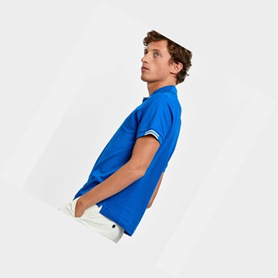 Aigle The Dry-fast Men's Polo Shirts Blue | 713-BMWAQE