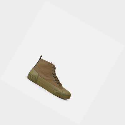Aigle The Eco-friendly Canvas And Rubber Women's Sneakers Khaki / Olive | 501-PVMNSL