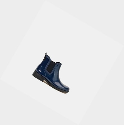 Aigle The Equestrian-inspired Ankle Women's Rain Boots Navy | 734-GNAKJP