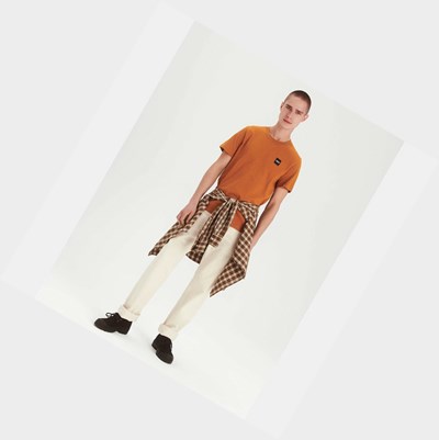 Aigle The Essential Basic Men's Polo Shirts Orange | 785-RYNEKV