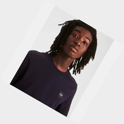 Aigle The Essential Basic Men's T Shirts Purple | 916-TYRICJ