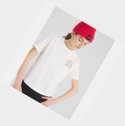 Aigle The Essential ,Free As An Eagle Women's T Shirts White | 546-IESOAR