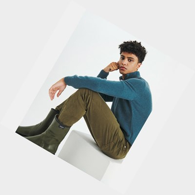 Aigle The Essential Half-zip Men's Sweatshirts Blue | 092-TMFNHY