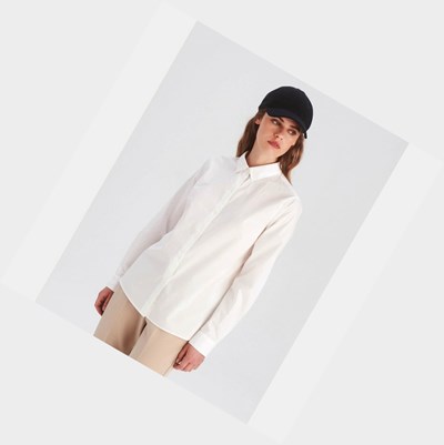 Aigle The Essential Long-sleeved Shirt In 100% Organic Cotton Women's Shirts White | 819-NIEDJK