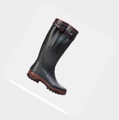 Aigle The First Anti-fatigue Boots Adapted To All Calves Women's Hunting Boots Black | 527-TPNUAI