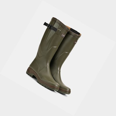 Aigle The First Anti-fatigue Boots Adapted To All Calves Women's Hunting Boots Olive | 580-VDEPXR
