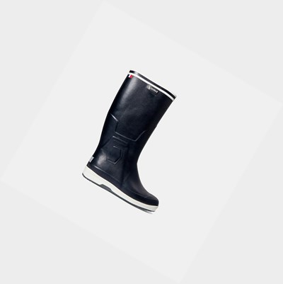 Aigle The Fur-lined Printed Boot Women's Hunting Boots Navy | 139-SLRVKB