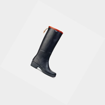 Aigle The Heeled Women's Rain Boots Black | 387-QOXCBH