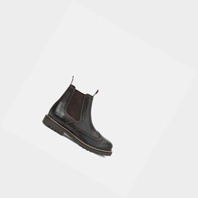 Aigle The Iconic Brogue-inspired Women's Chelsea Boots Black | 432-XBUTJD