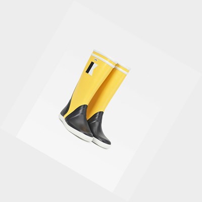Aigle The Iconic Colour-block Men's Seaside Boots Yellow / Black | 136-CXSVLG