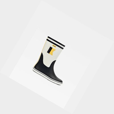 Aigle The Iconic Colour-block Women's Seaside Boots White / Black | 043-ZMLSBI