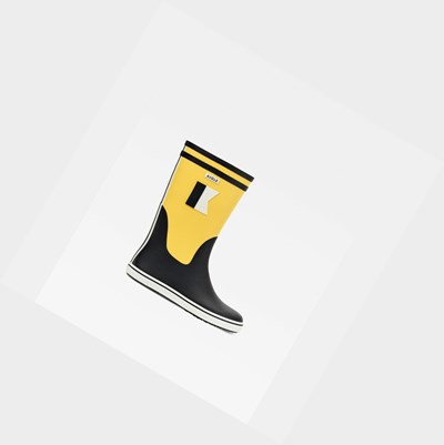 Aigle The Iconic Colour-block Women's Seaside Boots Yellow / Black | 450-OWTSXG