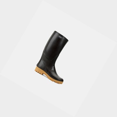 Aigle The Iridescent Version Of The Iconic Men's Garden Boots Black | 691-AZSDWL
