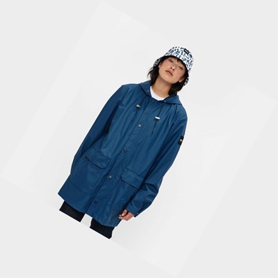Aigle The Long, Lightweight And Waterproof Men's Coats & Jackets Blue | 564-RXGHTS