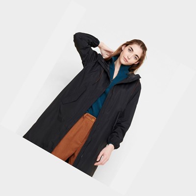 Aigle The Long Packable Women's Parkas Black | 017-WBQJPR