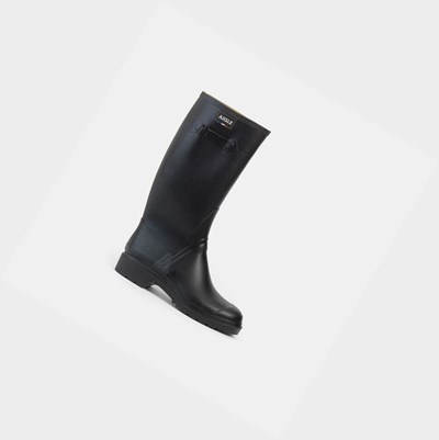 Aigle The Mixed-material Men's Garden Boots Black | 213-YAELIW