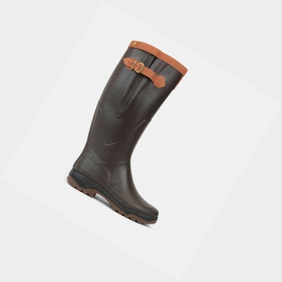 Aigle The Premium Adjustable Anti-fatigue Boot Men's Rain Boots Brown | 375-WREKPC