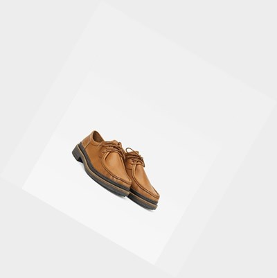 Aigle The Timeless Thick-soled Leather Men's Lifestyle Shoes Brown | 706-JSCOAR