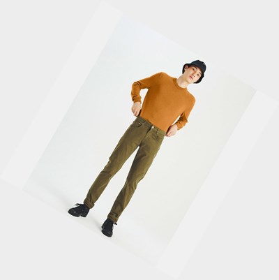 Aigle The Traditional 5-pocket Men's Pants Olive | 428-IWGTVE