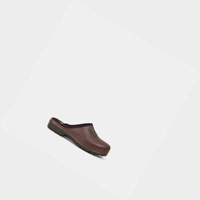 Aigle The Ultra-light Fur-lined Women's Clogs Burgundy | 037-HDMIAW