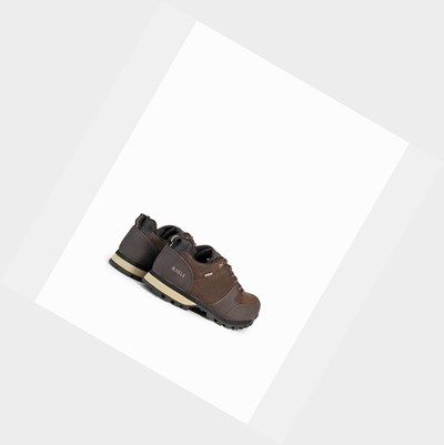 Aigle The Ultra-light, Waterproof Leather Men's Hiking Shoes Brown | 918-SZIFJB