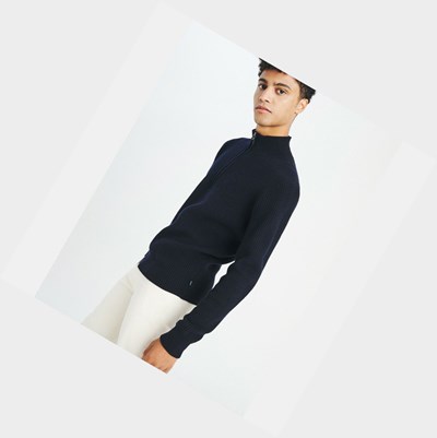 Aigle The Updated Full-zip Men's Sweatshirts Black | 137-QRMLJA
