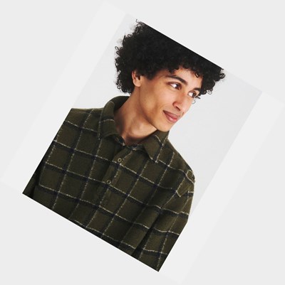 Aigle The Updated Men's Shirts Olive | 743-EWVNSM